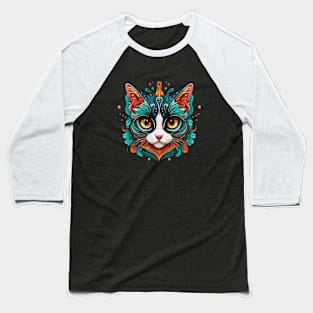 retro cat Baseball T-Shirt